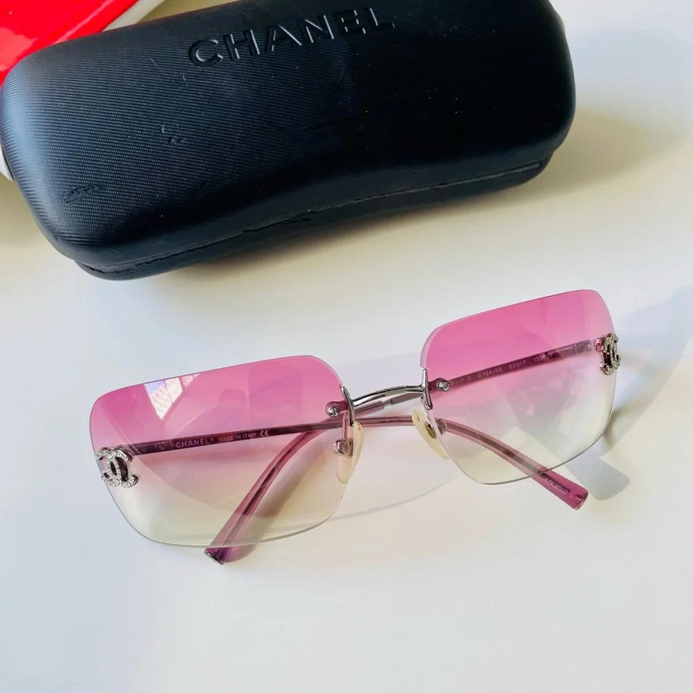 CHANEL rimless sunglasses